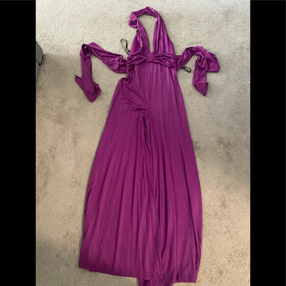 Elegant Purple Jumpsuit